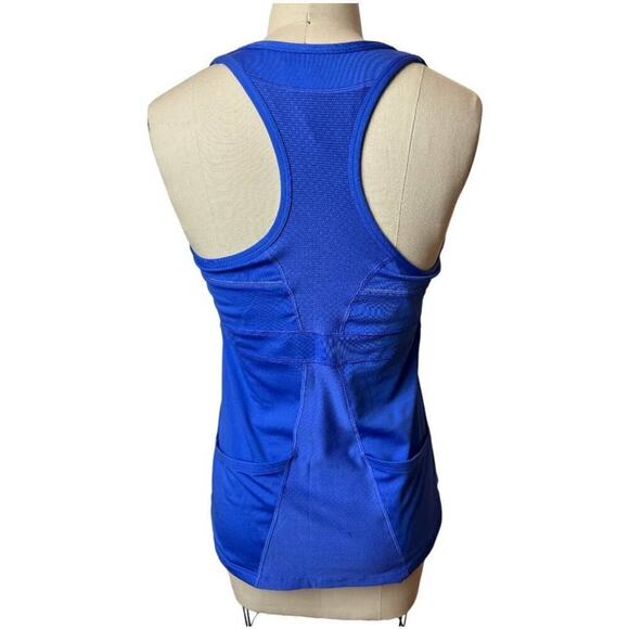 Lululemon Royal Blue Crossback Tank Top With Build In Bra Women's Size M - Picture 3 of 7